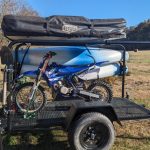 twain trailers mark II 48 inch medium off road trailer with dirtbike