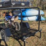 twain trailers mark II 48 inch medium off road trailer with dirtbike